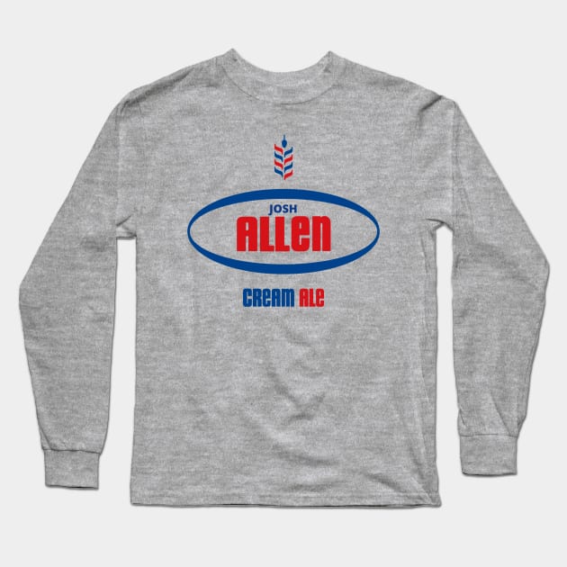 Josh Allen Cream Ale Long Sleeve T-Shirt by Buffalo Tees